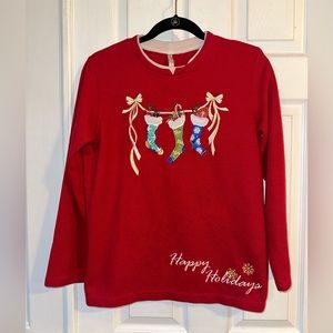 ❤️Stocking Sweatshirt Size Medium